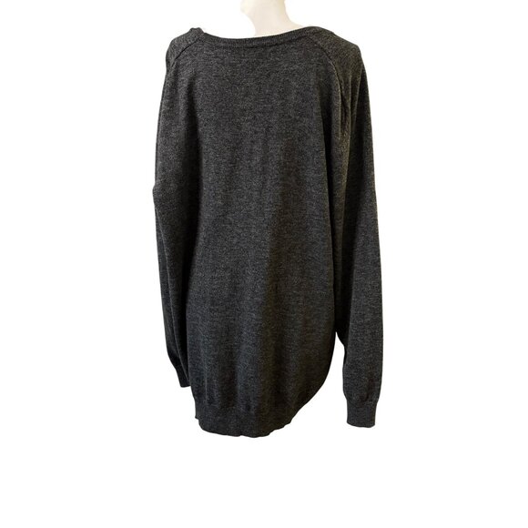 Mens Sonoma Gray Pullover Long Sleeve Sweater Lightweight & Comfortable 2XB - Picture 3 of 11